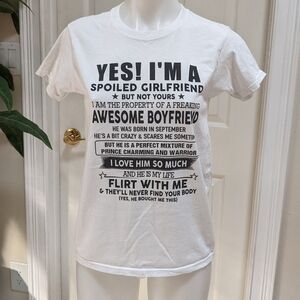 Gildan Women's Short Sleeve Graphic Funny Tee Size Small